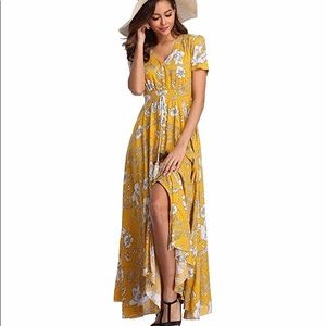 Boho maxi beach dress